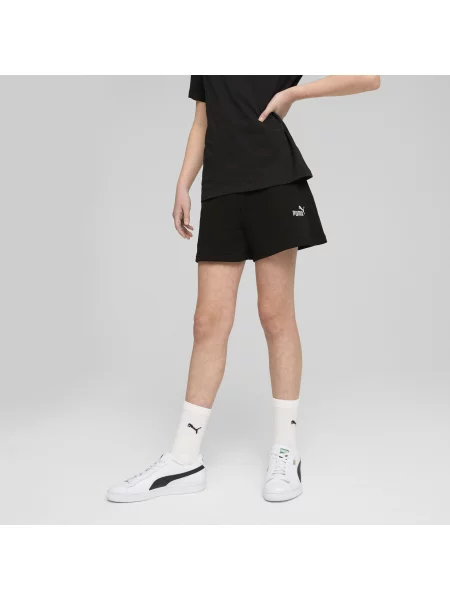 PUMA Młodzieżowe szorty ESS z małym logo No. 1 Akcesoria czarny