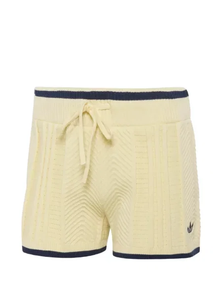 Pantaloni Adidas cu dungi alergare tricotate gri
