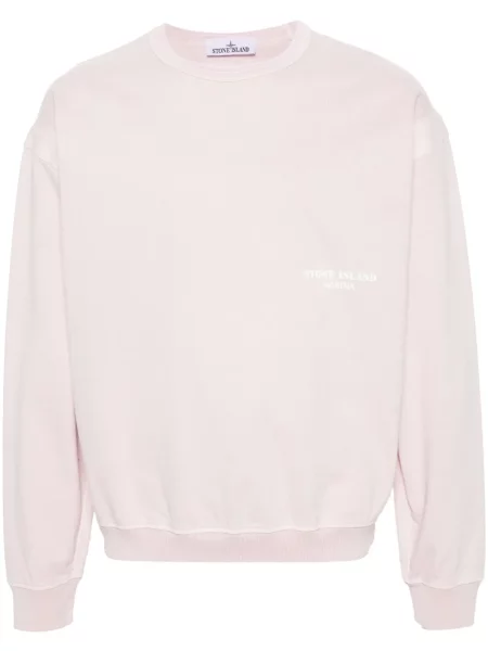 Hanorac Stone Island cu imagine roz