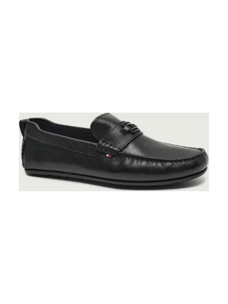 Tommy Hilfiger De piele mocasini DRIVER negru