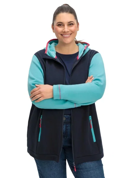 SHEEGO Jachetă fleece funcțională deschis / închis albastru
