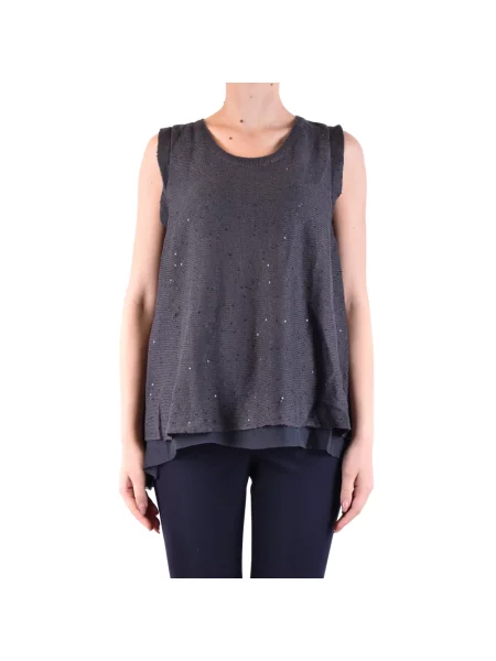 Top Brunello Cucinelli casual niebieski