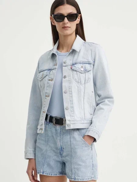 Дънково яке Levi's преходен модел синьо