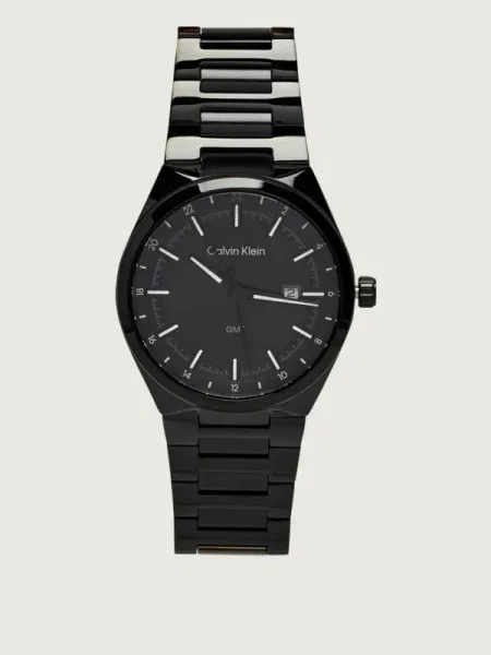 Calvin Klein Ceas analogic / alb negru