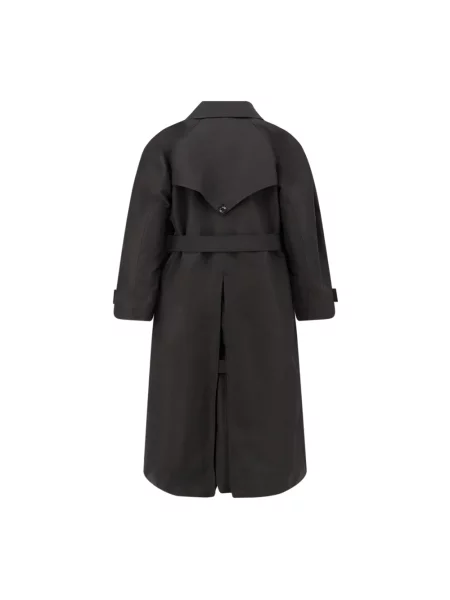 Długi trencz Moncler czarny