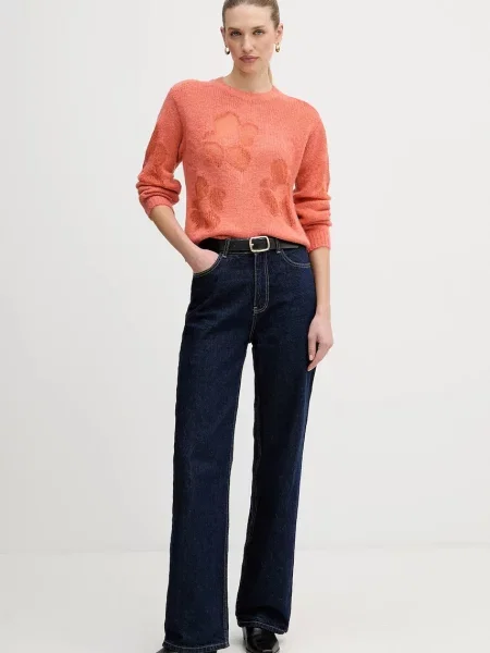 Светр із додаванням вовни United Colors of Benetton помаранчевий