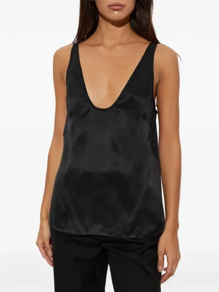 Top Tom Ford de mătase negru