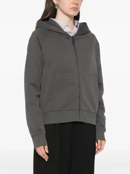 Hanorac cu glugă 's Max Mara tricotate gri