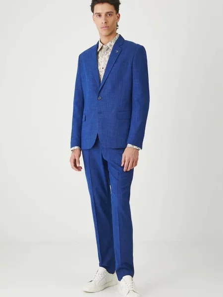 Kalhoty Medicine přiléhavé modrá