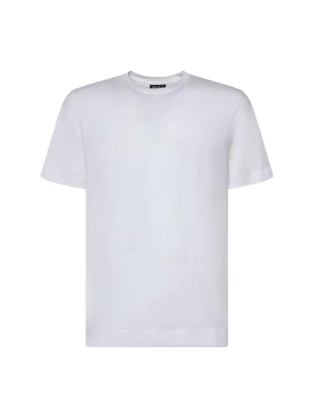 Koszulka Zegna z dżerseju z logo biała