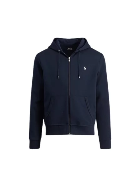 Polo Ralph Lauren bluza granatowy z kapturem gładka niebieska