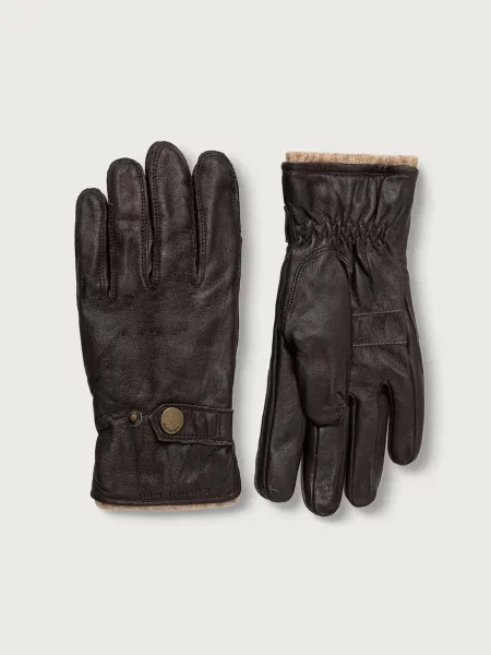 Lindbergh mănuși pentru bărbați din piele maro