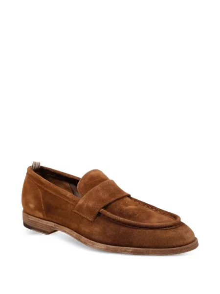 Pantofi loafer Officine Creative din piele maro