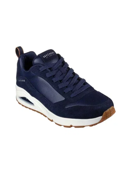 Skórzane Buty Treningowe Uno Stacre niebieskie