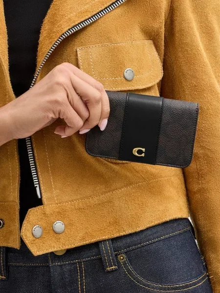 Coach etui na karty czarny