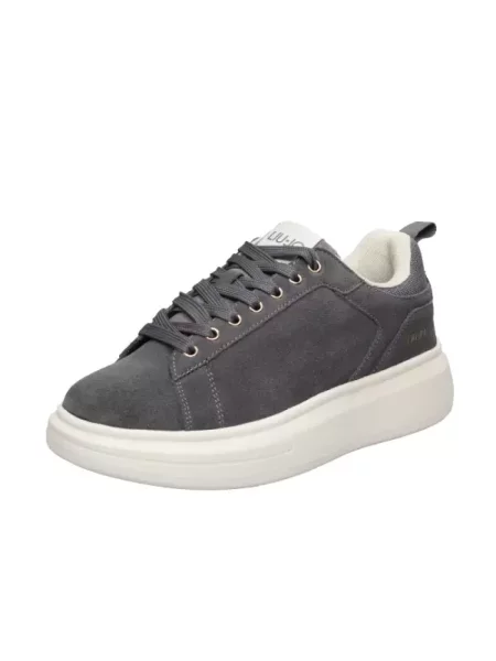 Sneakersy Liu Jo zamszowe na platformie szare