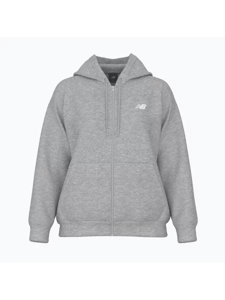 Bluza New Balance Fleece Logo Full Zip athletic grey szary
