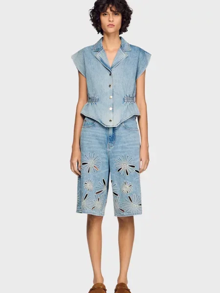 Жилет Sandro блакитний