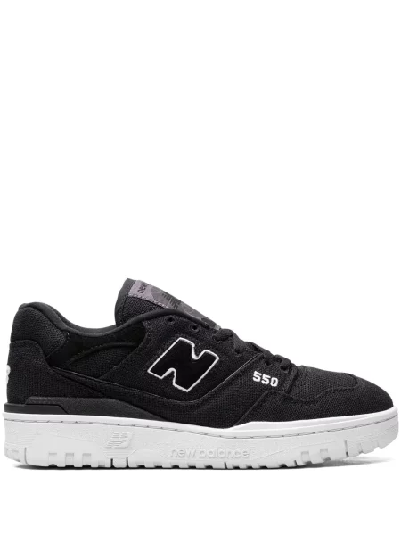 Sneakerși New Balance 550 din piele de căprioară negru
