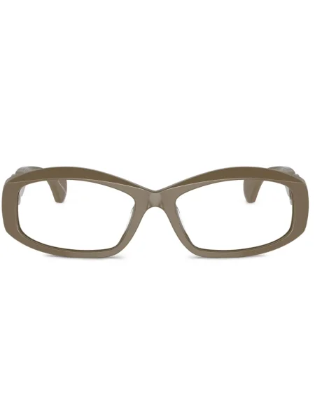 Pravokutne sunčane naočale Alain Mikli zelena