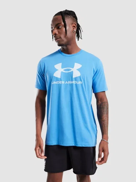 Under Armour T-Shirt Ua Sportstyle Logo Update Ss niebieska