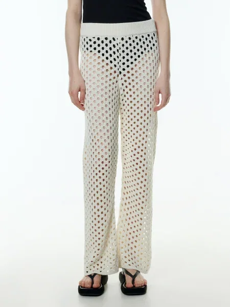 EDITED Pantaloni Samia crem