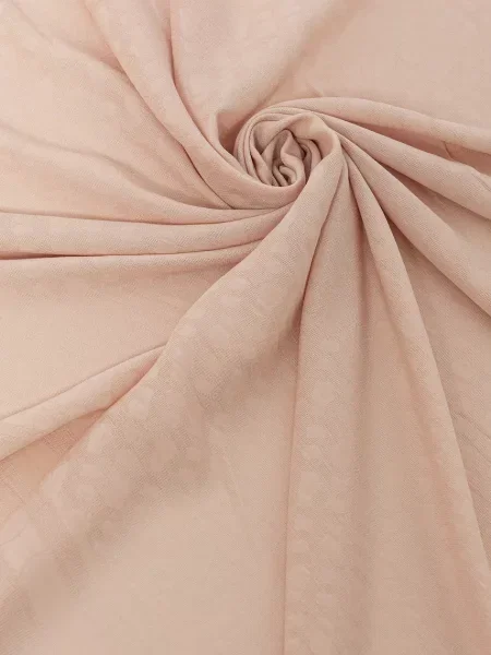 Шелковый однотонный шарф Boss розовый