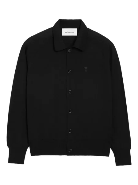 Жилетка Ami Paris бродирана черно