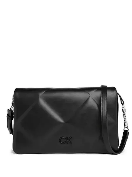 Remenčić prošiven ogrlica Calvin Klein crna