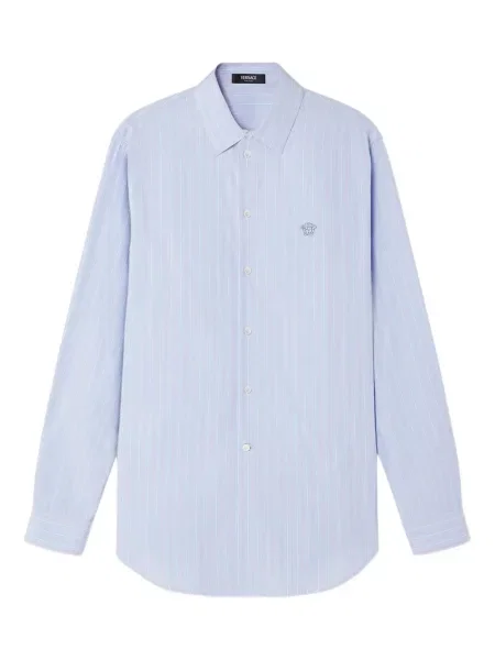 Риза Versace бродирана синьо