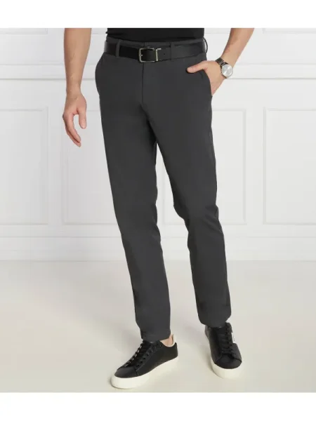 BOSS ORANGE Pantaloni Chino | Tapered fit gri