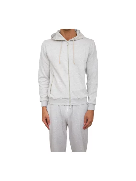 Bluza z kapturem Eleventy z kapturem szara