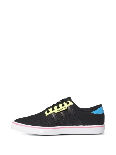 Blană sneakerși Adidas Superstar cu dungi negru