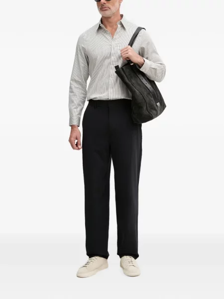 Lung cămașă Armani Exchange cu dungi alb