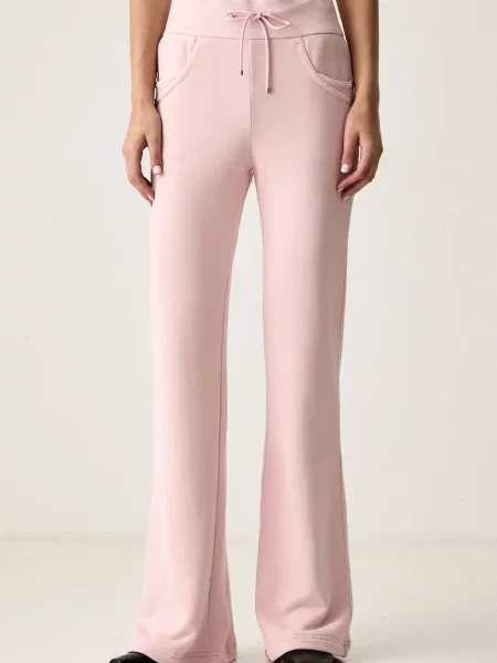 Miss Sixty pantaloni de trening pentru femei din roz