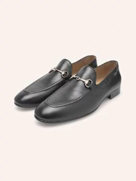 Henry Stevens Loafersy Maxwell Hl schwarz czarne