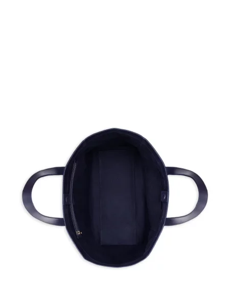 Geantă Anine Bing din piele de căprioară albastru