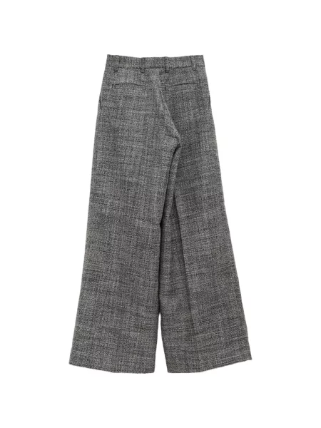 Pantaloni Erl din tweed gri