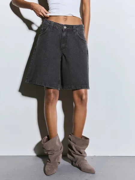 Bershka Jeans denim negru