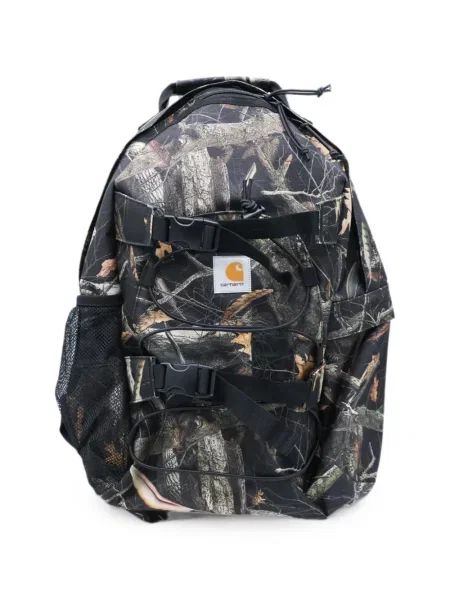 Σακίδιο πλάτης Carhartt Wip με σχέδιο με αγκράφα παραλλαγής μαύρο