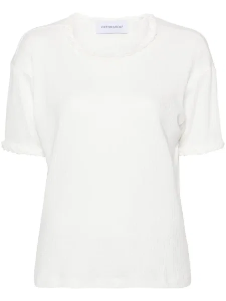 Koszulka Viktor & Rolf pleciona biała