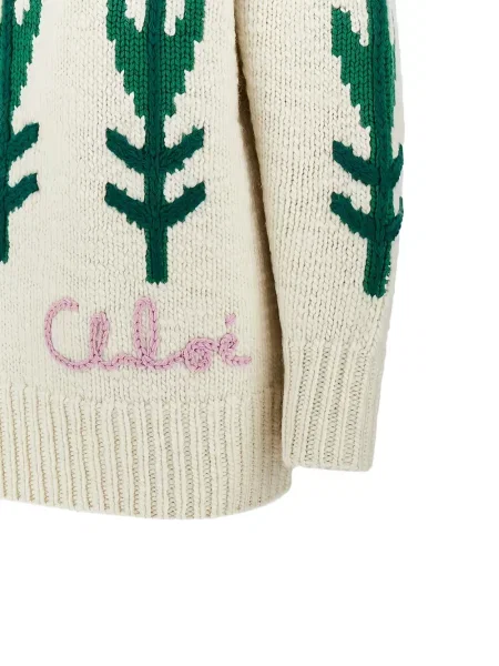 Pulover Chloé de lână cu autograf