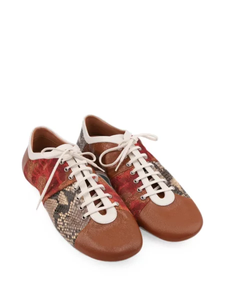 Sneakerși Dries Van Noten din piele maro