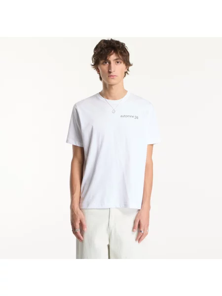 Tricou Dime Grid T-Shirt White XL alb