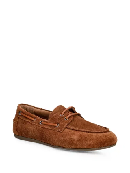 Loafers Jonak Paris με κορδόνια σουέντ καφέ