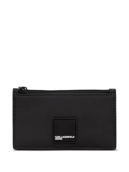 Portofel Karl Lagerfeld Jeans cu autograf negru