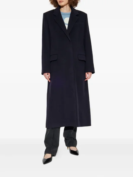 Palton Isabel Marant de lână negru