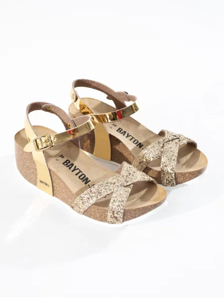 Bayton Sandale Venus auriu negru