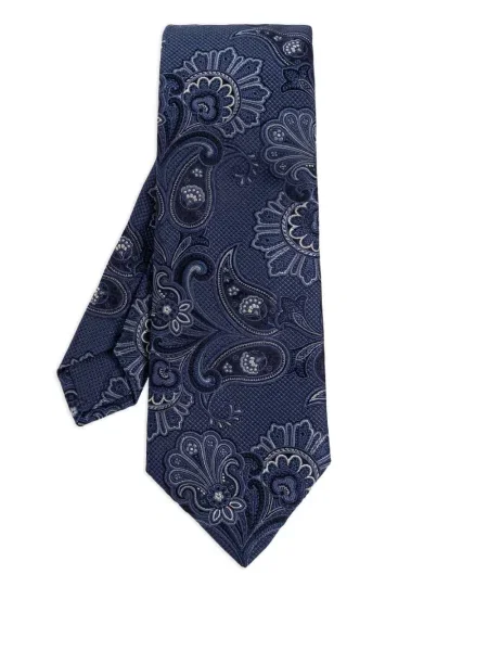 Kravata Etro s paisley uzorkom plava