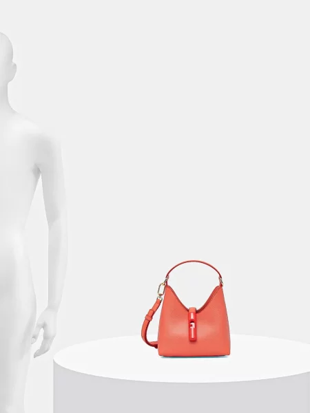 Кожаная сумка хобо Furla